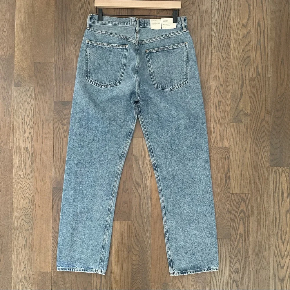 NWT Agolde 90s Pinch Waist High Rise Straight Jeans in Navigate Size 29 - Picture 8 of 11